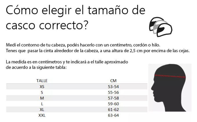 Guía original de talles HD